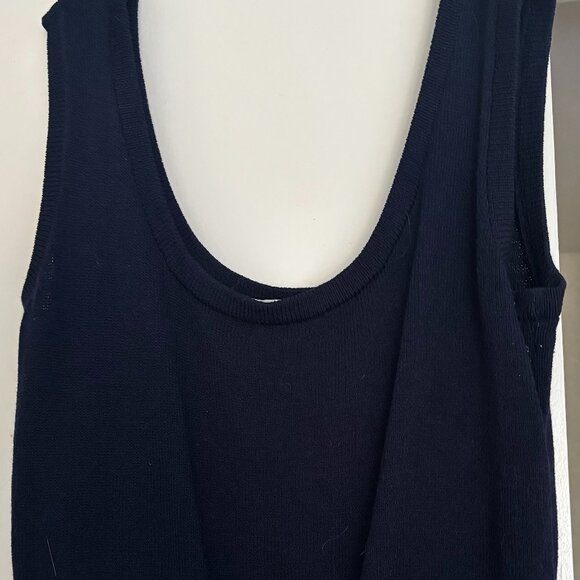 St. John by Marie Gray Navy Tank (Size 14) - Picture 1 of 3